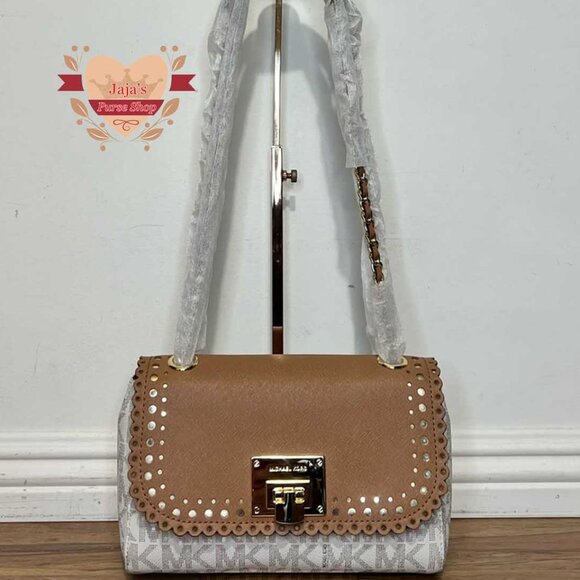 🤎Michael Kors Coated Canvas Shoulder or Crossbody Purse🤎 - Picture 1 of 17